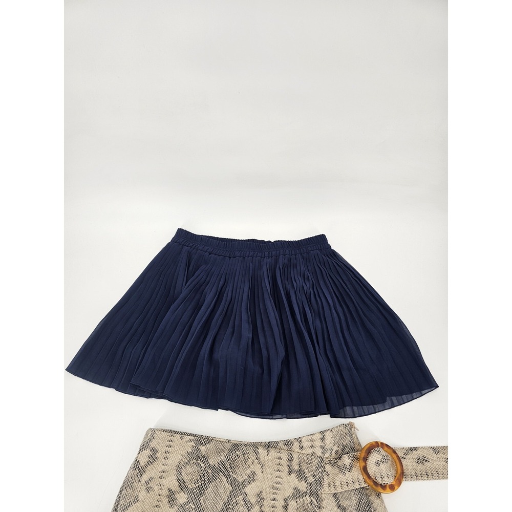 LOT OF 2 Zara Bermuda Skort Snake Print & Pleated Shorts Women's Sz Medium Multi - Picture 4 of 8